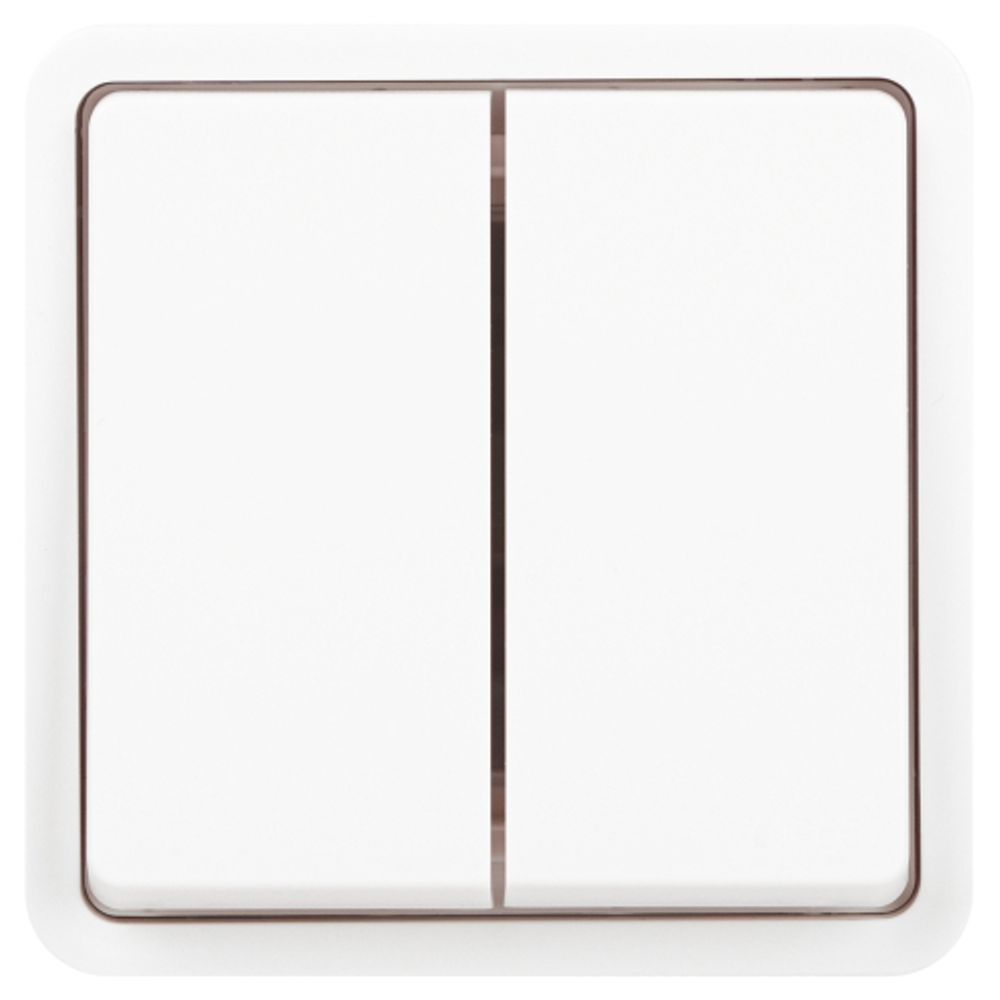 Переключатель ЭРА Эксперт 11-1526-01 двойной IP55, 10АХ-250В, СУ, белый