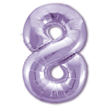 Шар фольгированный Цифра 8 101 см (Фиолетовый)
