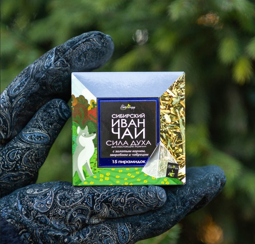 Иван-чай СИЛА ДУХА (золотой корень, зверобой и чабрец)  / 15 пирамидок / 37,5г / ТМ BioNergy