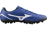 Mizuno Potrero Wide round head lace-up outsole non-slip low-top AG (glue short nails) wear-resistant wrapping football shoes men's blue