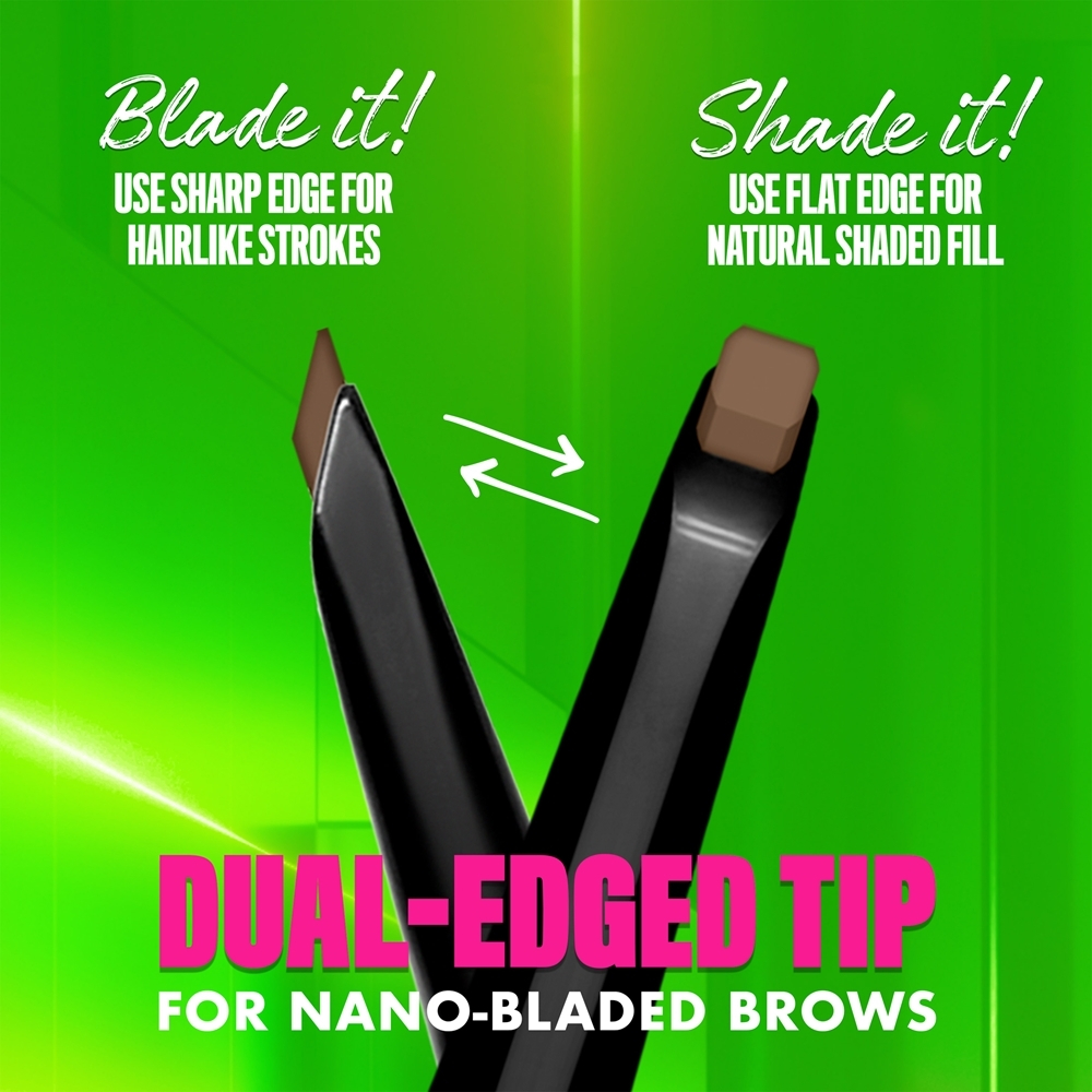 NYX Professional Makeup Blade & Shade - Карандаш для бровей с щеточкой, 0,06 g
