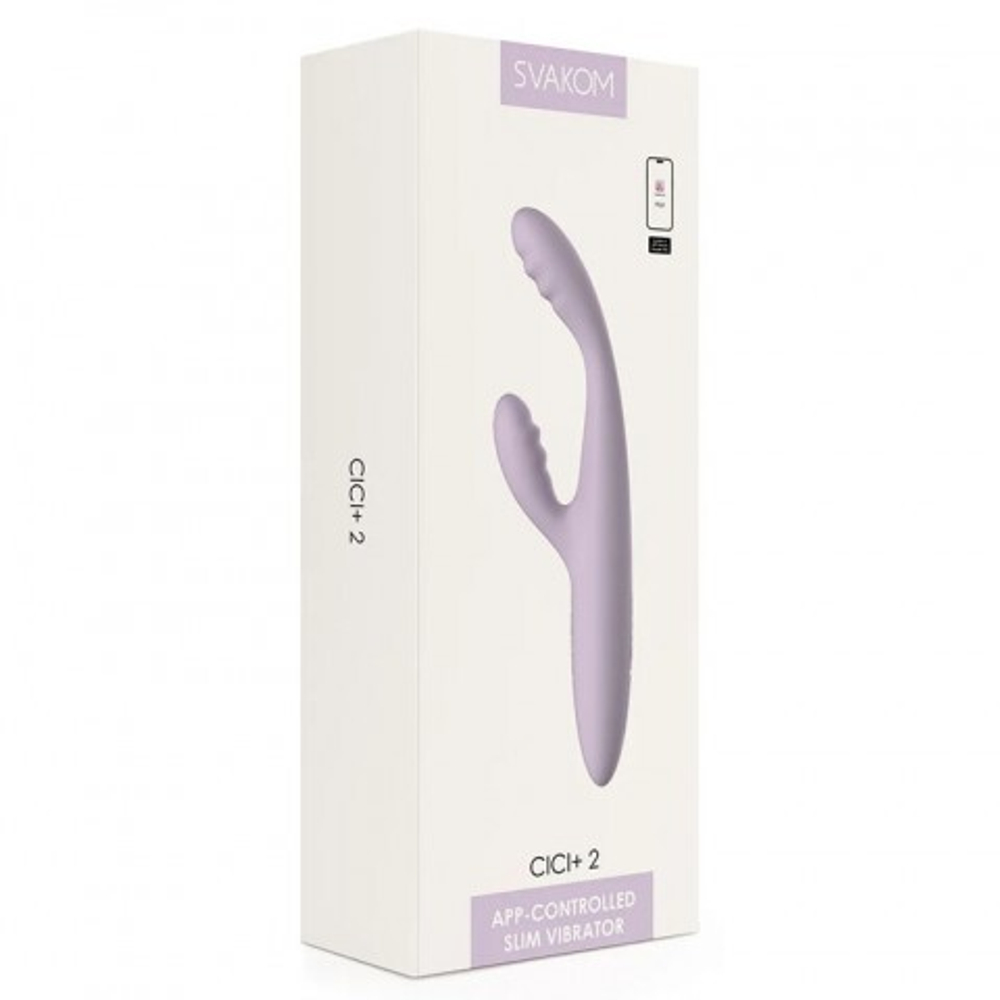 Вибратор-кролик с функцией нагрева Cici+ 2 от SVAKOM