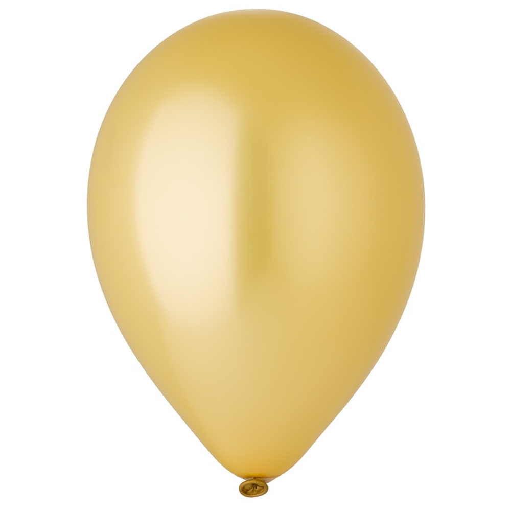 Шар латексный Металлик 30 см (Золотой)