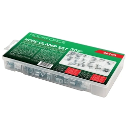 Хомуты зажимные червячные металлические, набор 30пр. RockFORCE RF-06783
