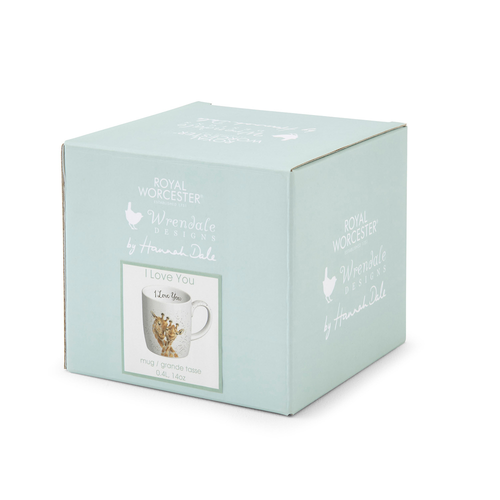 Royal Worcester - Wrendale Designs 400мл Кружка «Я люблю тебя, жирафы» / артикул   MMSI4020-XD  / GTIN 749151793507