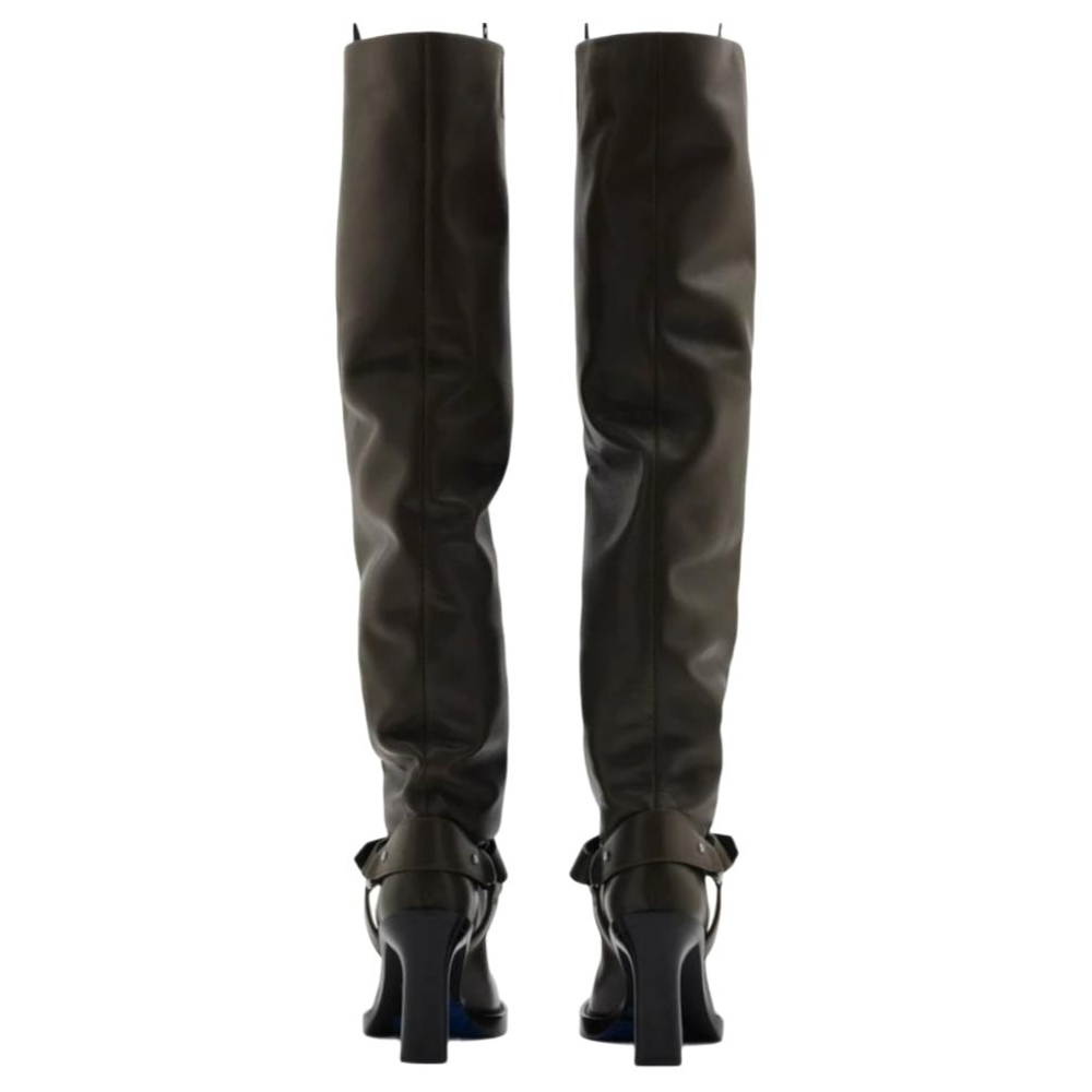 Burberry Stirrup Over the knee Boots 8.5cm Women"s Brown