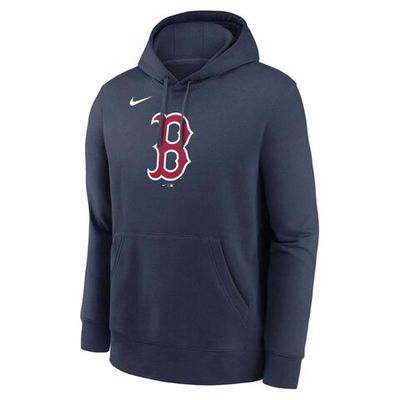 Толстовка Nike MLB Club Fleece Logo Boston Red Sox Navy Blue Sweatshirt