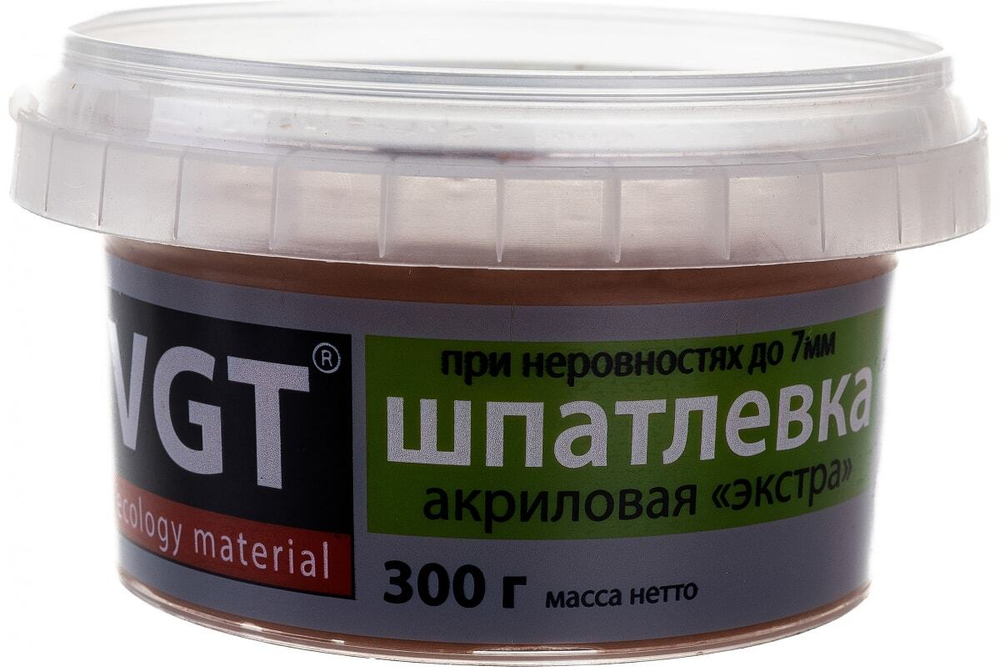 ШПАТЛЕВКА VGT ПО ДЕРЕВУ МАХАГОН 0,3КГ