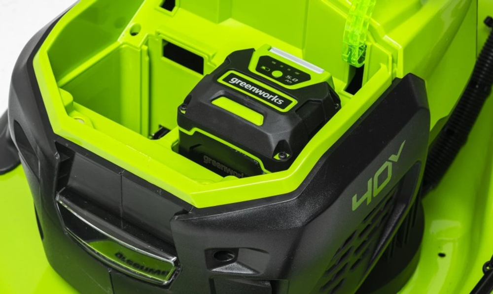 Газонокосилка аккумуляторная GREENWORKS GD40LM48SP 40V, самоходная, б/щ, АКБ 8Ач и ЗУ 2517407UH