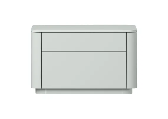 Тумба прикроватная Tammi 2 ящика ширина 60 см (светло-серый)