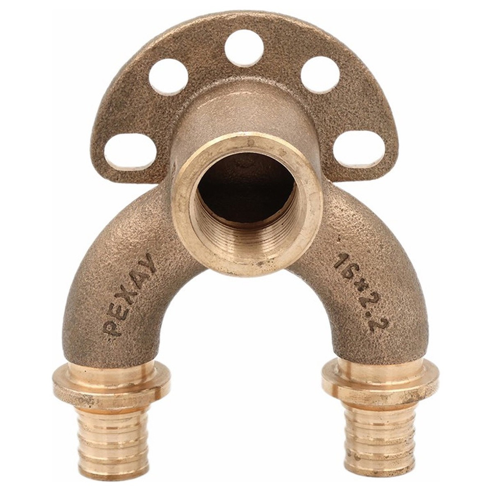 Угольник REHAU настенный ВР 16/16-1/2" RX+ короткий , бронза