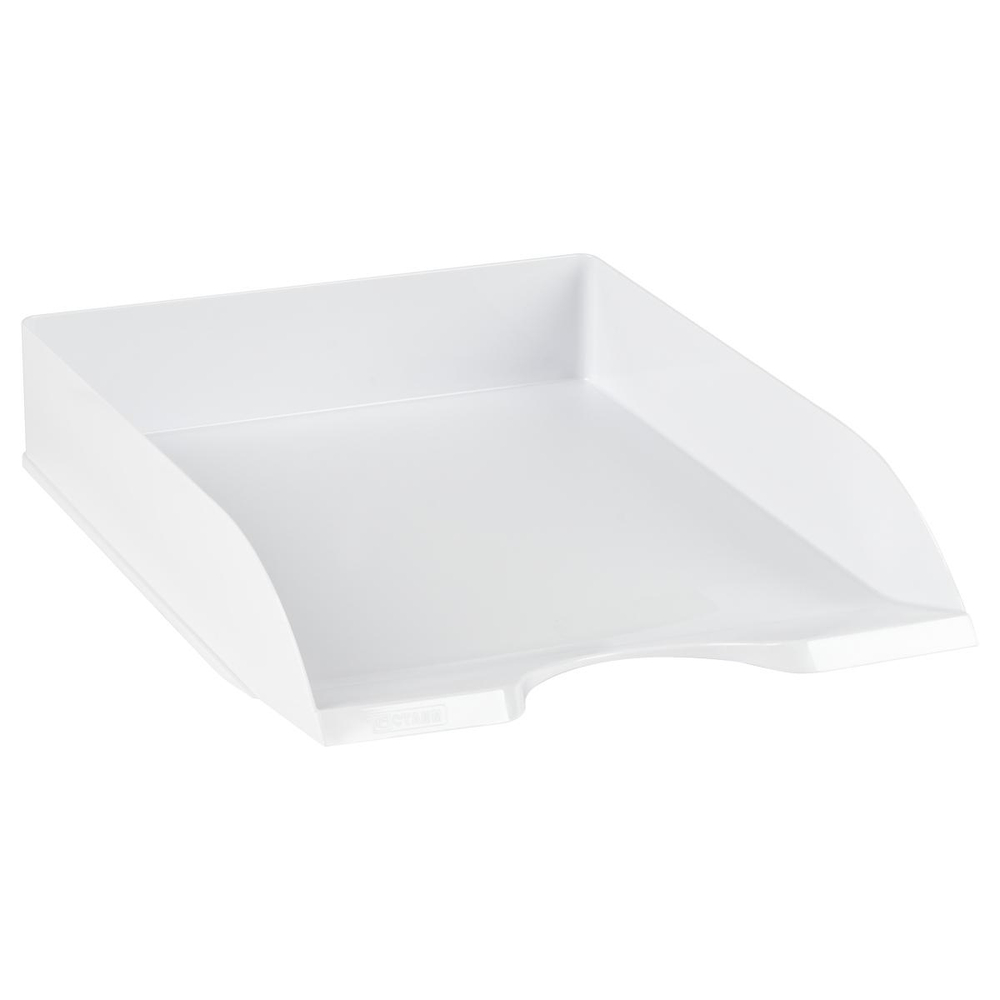 Лоток для бумаг горизонтальный белый "Дельта" (Стамм)