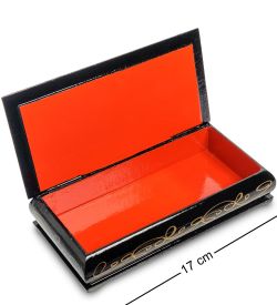 ШК-11/55-A Шкатулка-купюрница в технике декупаж (8х17х4)