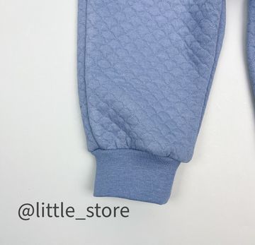 Брюки из капитония "Быстрые машинки" серо-голубые