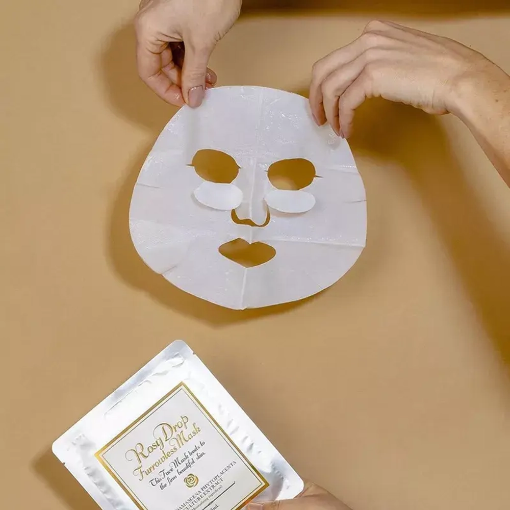 Rosy Drop Омолаживающая маска для лица Капля Розы - Furrowless Mask