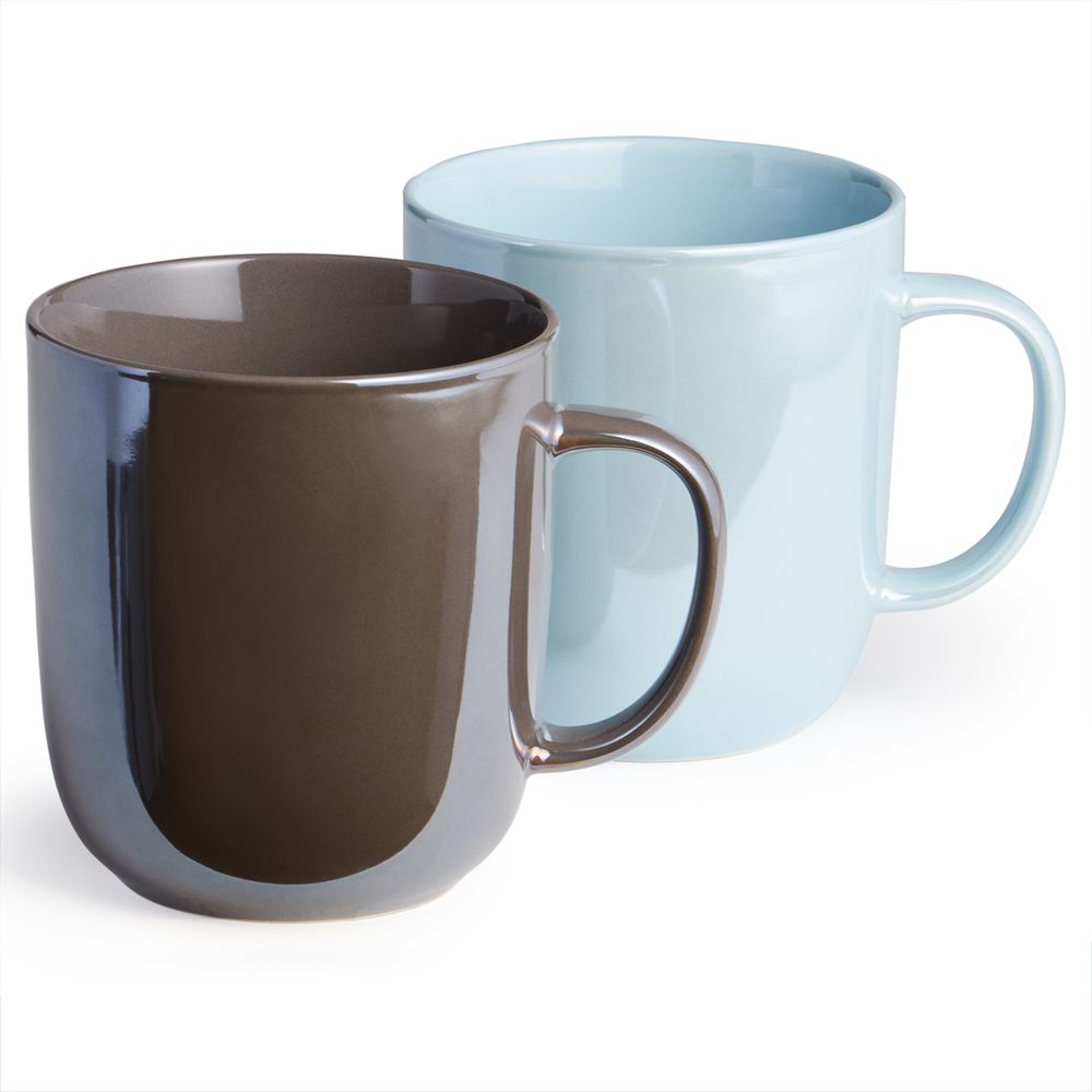 НАБОР КРУЖЕК BRONCO "GLOSS" 2 ШТ. 400 МЛ МИКС