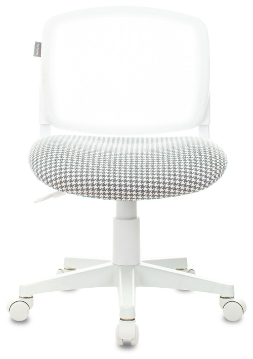 Кресло детское Бюрократ CH-W296NX белый TW-15 гусин.лапка Morris-1 сетка/ткань крестов. пластик белый пластик белый