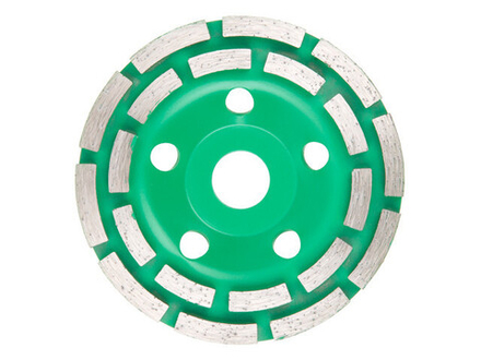 Чашка алмазная шлифовальная по бетону двухрядная (125x5.0x8.0x22.2) Волат 89040-125