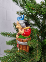 Баба яга ёлочная игрушка из фарфора