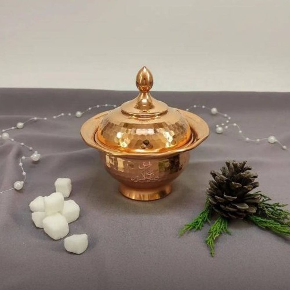 Медная сахарница ручной работы Exirmes 30220340 Иран Медная сахарница ручной работы Exirmes 30220340 Иран