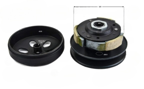 Барабан сцепления в сборе 163QMK c балансиром X-tech