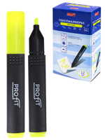 Маркер-текстовыделитель 2-5мм. желтый (Проф-Пресс)