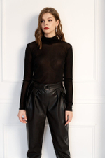 22284 Джемпер женский (черный принт)