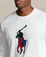 Лонгслив Ralph Lauren «Пони», бел.