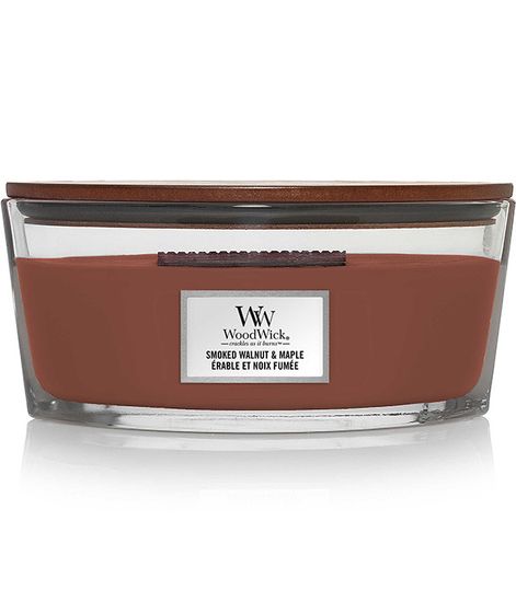 Копченый орех и клен, ароматическая свеча эллипс, WoodWick