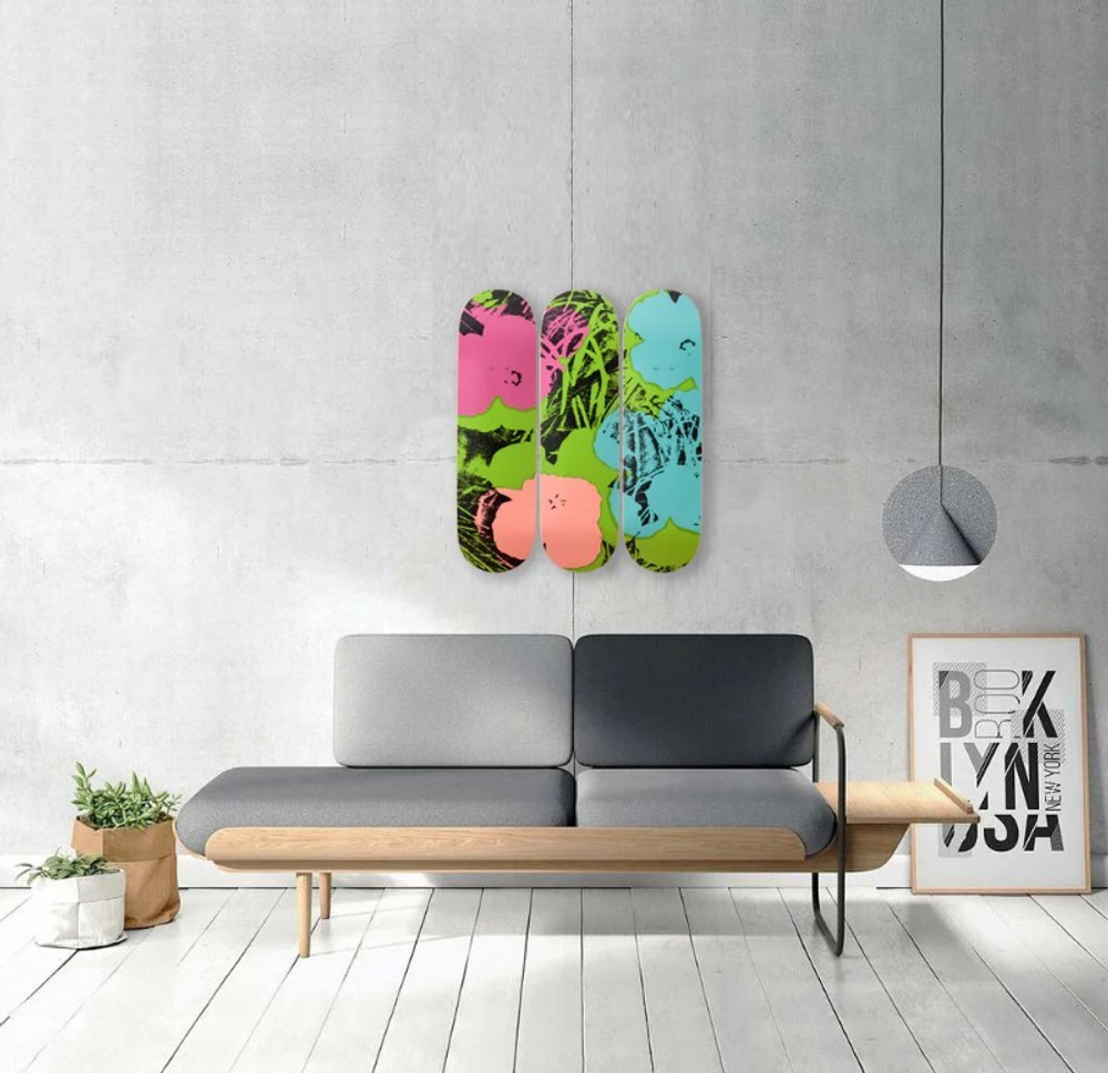 Деки скейборда Andy Warhol: Flowers Skateboard Decks