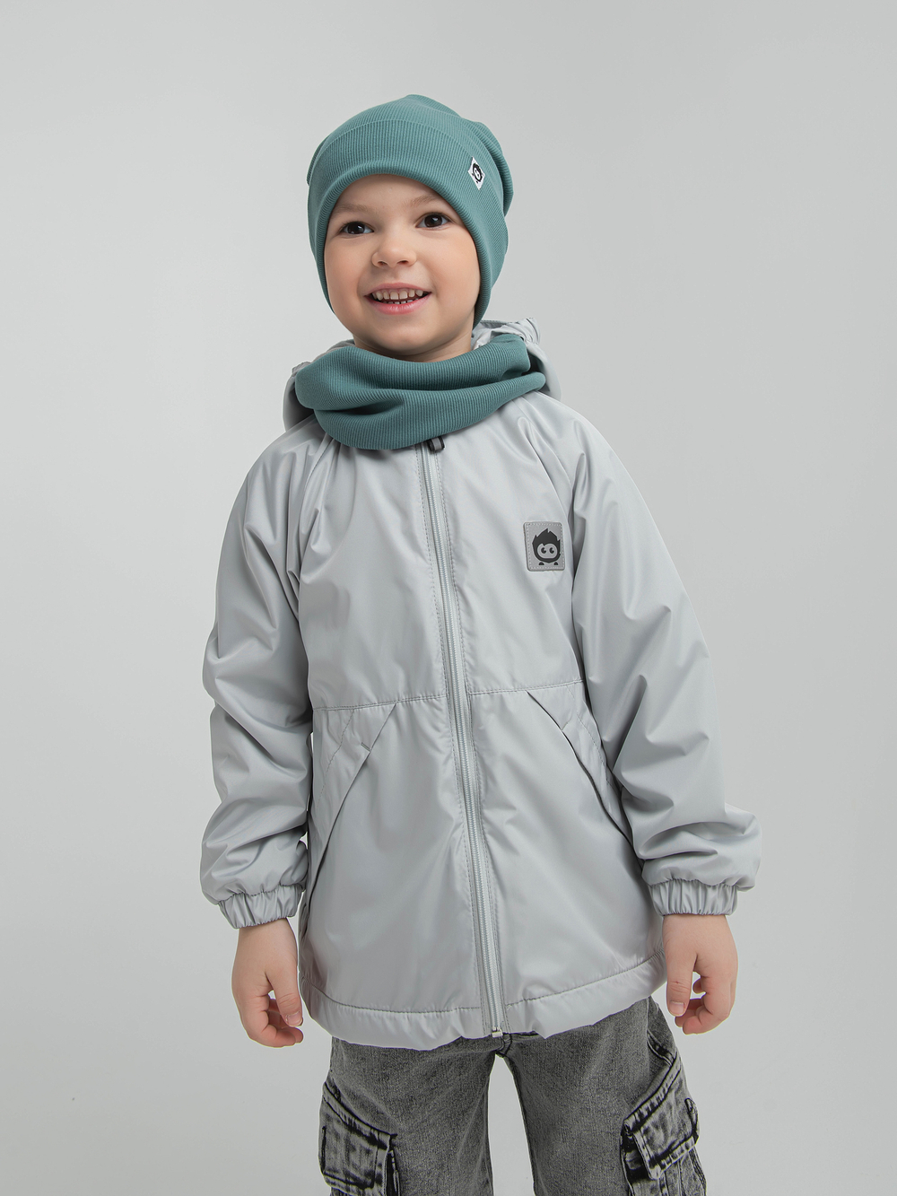 Куртка на флисовой подкладке "Жемчужно-серый"