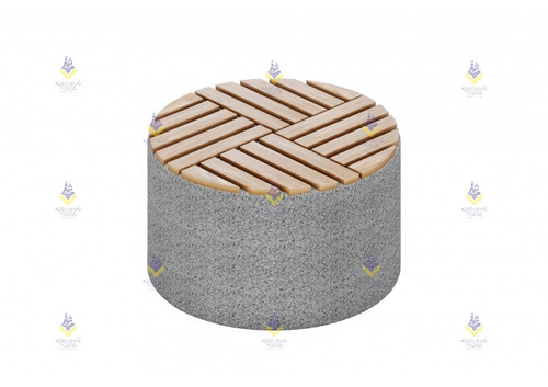 Скамья круглая на бетонном основании тип-2