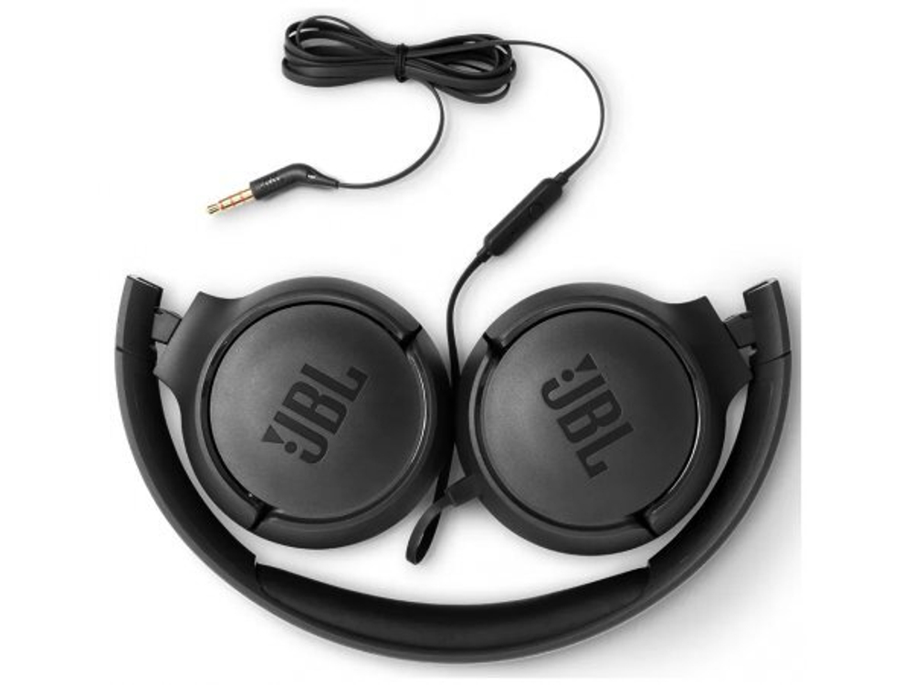 Гарнитура JBL Tune 500, 3.5 мм, накладные, черный