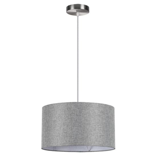 8251/2 MODERNI LN25 000  никель/серый, металл/текстиль Подвес Е27 2*60W 220V NIKKI