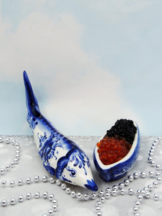 Икорница Гжель.