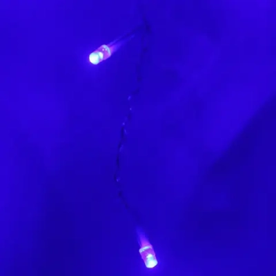 Гирлянда для дома БАХРОМА «Мерцание» ш3м* в30/50см 120 ламп LED, прозрачн.провод, авторежим, IP-20, Синий (возможность соединения)