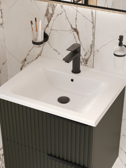 Смеситель для раковины STWORKI Готланд S13010BK матовый черный