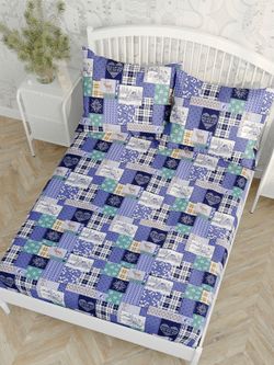 Простынь Сказка "Зимний пейзаж" 240х215 см, перкаль