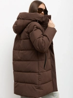 Куртка зимняя удлиненная с капюшоном