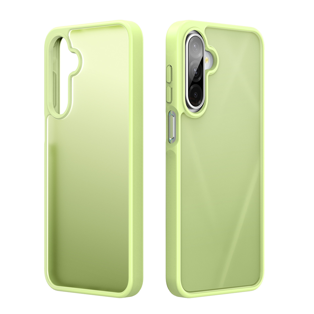 Прозрачный матовый чехол зеленого цвета (Lime Green) для Samsung Galaxy A26 5G, серия Yind Series от Dux Ducis