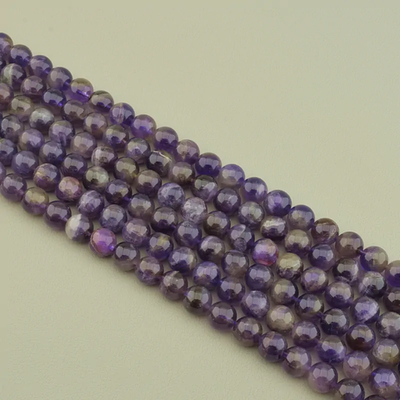 Нитка Аметист 38 см. 10,5 мм. (Без замка)