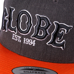 Кепка GLOBE Hitters Cap grey/orange