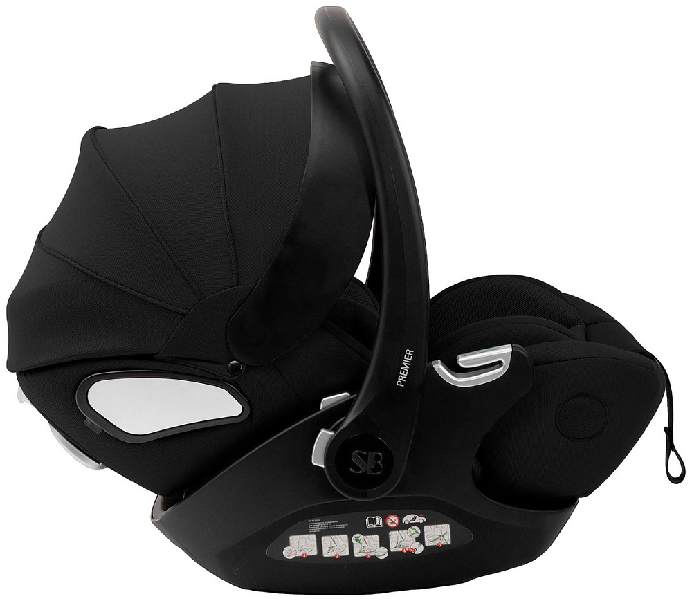 Коляска 3 в 1 Sweet Baby SBL Elegante Pro + автокресло Premier Black Dark Grey