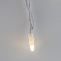 ULD-B3010-200-TWK WARMWHITE IP67 Бахрома светодиодная с эффектом мерцания. 3м. Соединяемая. 200 светодиодов. Теплый белый свет. Провод белый. TM Uniel.