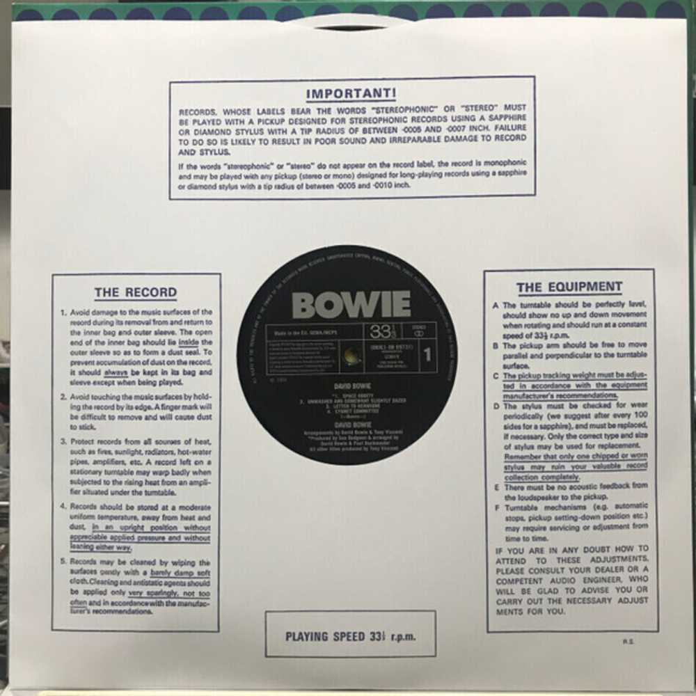 David Bowie / David Bowie (LP)