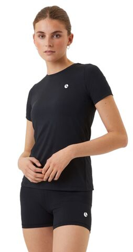 Женская теннисная футболка Björn Borg Ace Slim T-Shirt - черный