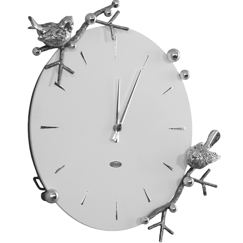 Часы настенные Терра Серебро