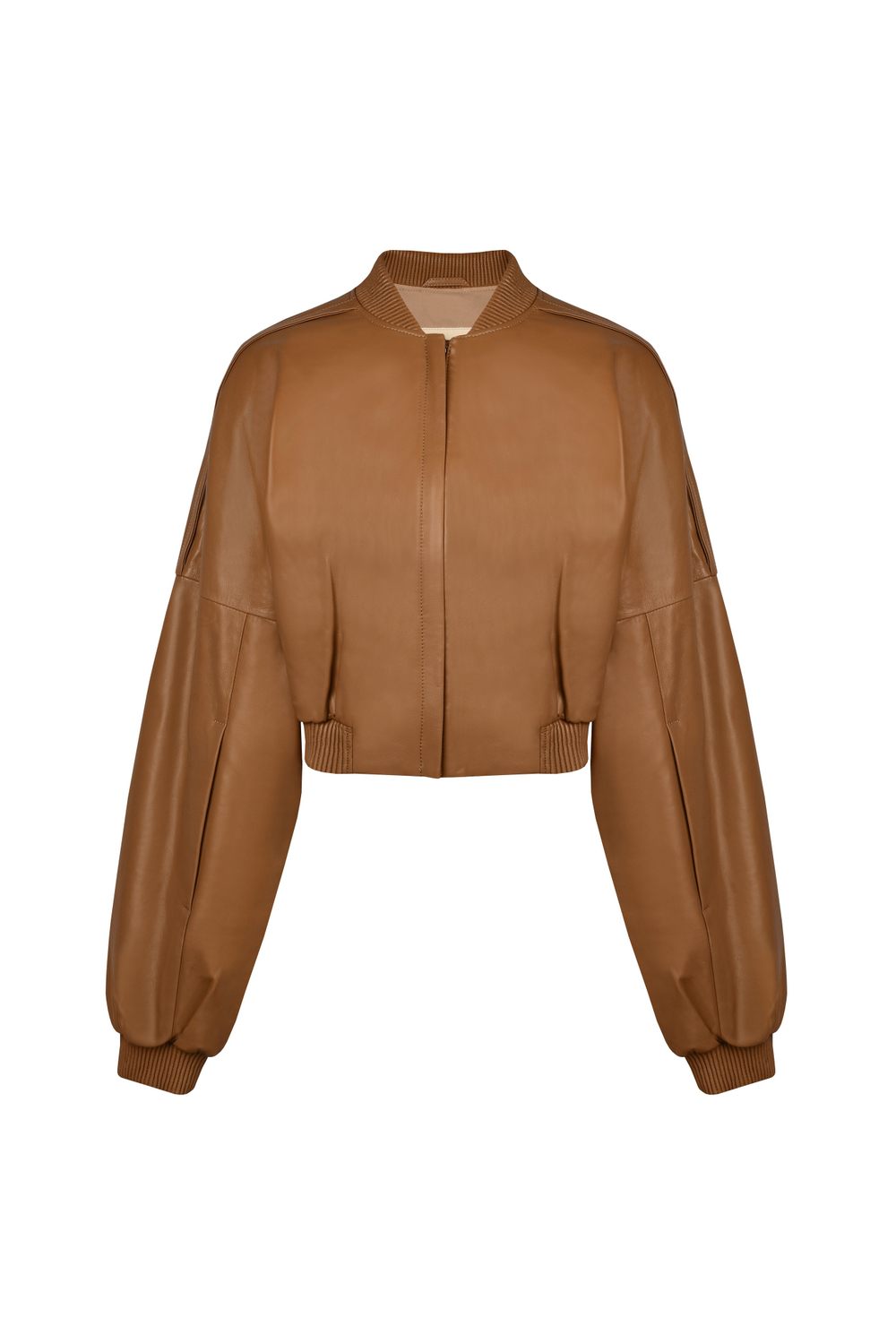 Бежевая кожаная куртка k é k é