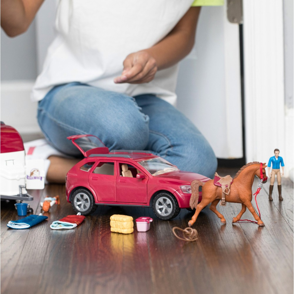 Schleich S 42535 — Игровой набор автомобиль с прицепом Horse Club — фото 20