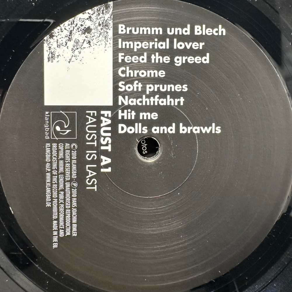 Faust – Faust Is Last 2LP (Германия 2010г.)